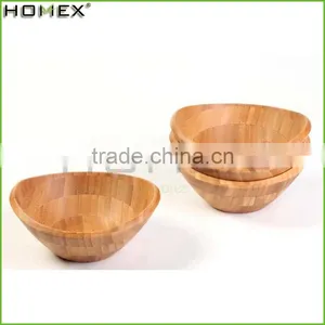 Cheap Bamboo Salad Bowl for Mixing/Bamboo Salad Tools/Homex_Factory thumbnail-1