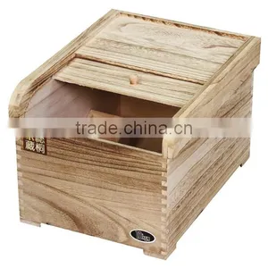 High Quality Wooden Rice Box With Burnning Color thumbnail-3