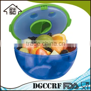 Eco-friendly Salad Bowl With Lid Freezer thumbnail-2