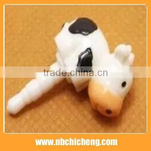 PVC Cute Anti Dust Plug Hot Selling Mobile Phone Cow Dust Plug Phone Dust Plug thumbnail-1