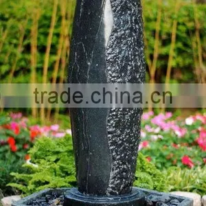 Garden Landscaping Granite Column Fountain thumbnail-1