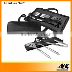 3pcs BBQ Tool With Zipper Bag Set thumbnail-1