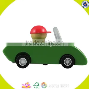 Wholesale Cheap Baby Wooden Open Car Toy Cool Kids Mini Wooden Open Car Toy W04A028 thumbnail-1