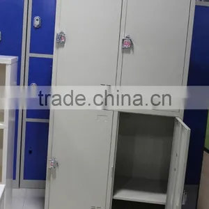 Two Tier Four Doors Knock Down Structure Steel Office Locker thumbnail-2