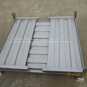 Customized Warehousing Steel Pallet Box / Foldable Metal Crate thumbnail-1