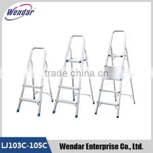 3-5 Steps Aluminium Household Step Ladder thumbnail-1