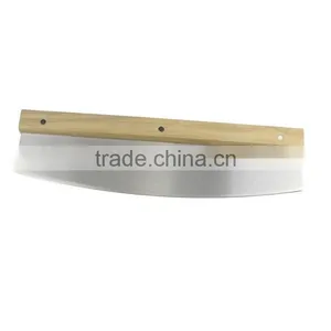 Kitchen Utensils Stainless Steel Dough Scraper With Wood Handle thumbnail-2
