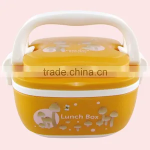 High Quality Portable Square Plastic Bento Lunch Box thumbnail-6