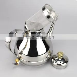 Portable Stainless Steel Hot Coffee Kettle Red Tea Kettle thumbnail-5