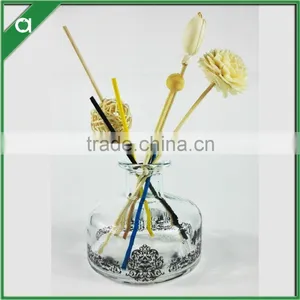 Round Yurt Glass Bottle for 100ml Reed Diffuser Oil With Glass Stopper thumbnail-1