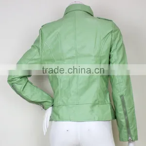 2016 Latest Design Women Pure Leather Jackets for Women thumbnail-5