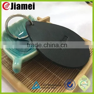 Custom Handmade New Design Blank Oval Leather Keyring thumbnail-1
