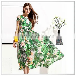 2014 High Quality Individual Design Personalized Digital Printed Fashion Dress thumbnail-1