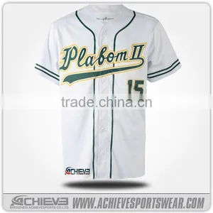 XL Sublimation School Baseball Shirt Custom Professional Baseball Jersey thumbnail-5