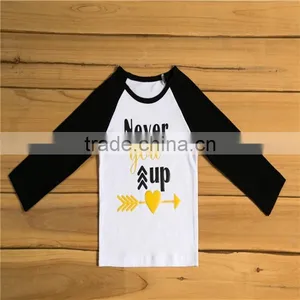 Wholesale Baby Girl Icing Comfort Colors Printing Designs Tops Boutique Kids Long Sleeve T-Shirt thumbnail-3