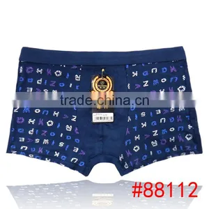 Cute Printed Letters Men Underwear Boyshort Wholesale Bamboo Fiber Men Boxer Briefs Boyshort thumbnail-1