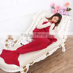 Hot Sales Knitted Fabric Mermaid Tail Blanket Wholesale thumbnail-3