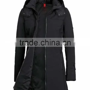 Thick Slim Down Long Sections Ladies Overcoat Down Jackets (WJ080) thumbnail-1