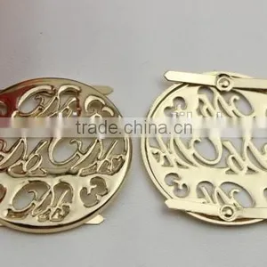 New Style Shoe Accessories Metal Gold Hollow Shoes and Bag Charm Accessory in Bulk thumbnail-1