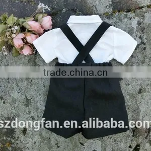 Baby Boy Blothes Wedding Outfit Baptism Suit Suspender Boys Suit thumbnail-5