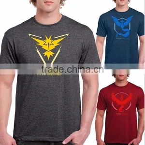 2016 Walson Pokemon Go Team Valor Team Mystic Team Instinct Pokeball Nerd Tshirt, Tee thumbnail-1