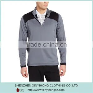 OEM Skin Tights Pullover ,100% Polyester Mans Sports Pullover With 1/4 Zipper thumbnail-2