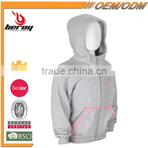 Hot Sale Long Sleeve Zipper Up Custom Sports Gym Hoodie for Kids thumbnail-2