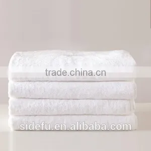 Wholesale Hotel 100% Cotton White Bath Towel Set thumbnail-1