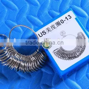 US 0-13 Metal Finger Ring Sizer Ring Measuring Gauge Jeweler Sizing Tool Silver Gold Jewelry Making Tool thumbnail-2
