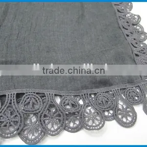 Latest New Design Beautiful Lace Fashion Lady Scarf thumbnail-4