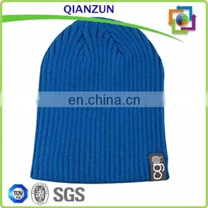 Mens Long Hat Beanie Plain Acrylic Beanie Caps/Hat thumbnail-2