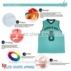 Custom Simple Design Basketball Jersey Throwback Blue Jerseys thumbnail-3