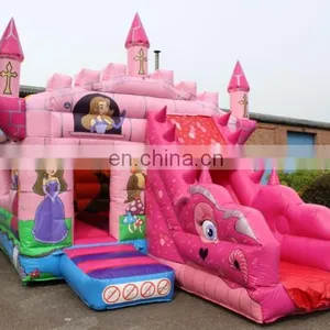 Themed Princess Inflatable Combo/Pink Combo thumbnail-1