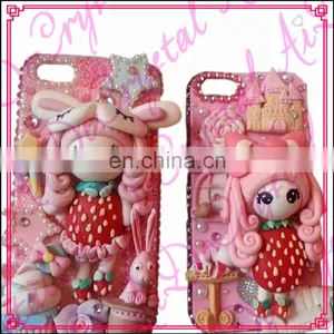 Aidocrystal 3D Cute Rabbit Girl Castle Soft Silicone Cartoon Case For IPhone 6 6S/6 6s Plus/5 5s thumbnail-1