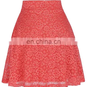 Kate Kasin Women Ladies Floral Pattern Lace Skirt A-Line Latest Skirt Design Pictures KK000445-2 thumbnail-2