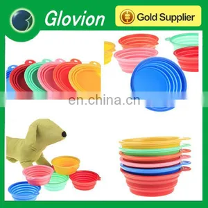 Silicone Pet Dog Bowl Glovion Silicone Salad Bowl Folding Silicone Dog Bowl thumbnail-1