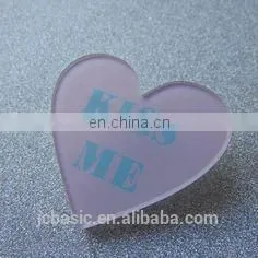 Custom Heart Shaped Lapel Pin With Butterfly Clutch thumbnail-6
