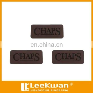 Embroidery Leather Patch Applique With Laser Cut Border thumbnail-1
