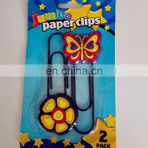 Plastic PVC Jumbo Clip and Mini Cartoon Paper Clip With Blister Card Packing thumbnail-6