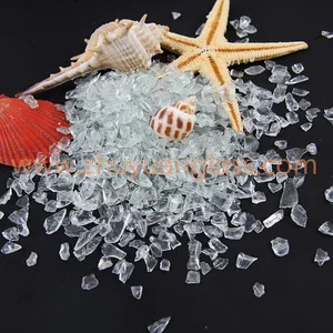 1-3mm,3-6mm,6-9mm,9-12mm Decorative Crushed Aqua Green Glass Cullet thumbnail-2