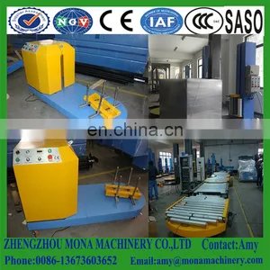 Rotary Turntable Stretch Film Pallet Wrapping Machine / Vertical Control System Remote Control Function CE thumbnail-5