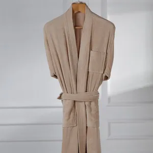 Eliya Luxury Premium Quality Hotel Linen Fluffy Waffle 100% Cotton Bathrobe thumbnail-1