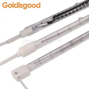 OEM Heater Infrared Heat Tube Quartz Halogen Lamp for PET Blowing Machine thumbnail-1