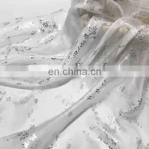 Cheap High Quality 100% Polyester 30D Bronzing Soft Polyester Chiffon Fabric for Women Dress thumbnail-4