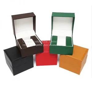 Single Watch Packaging Gift Box Leather Packaging Box Watch Storage Box Jewelry Packaging Box Can be Customized Logo thumbnail-1