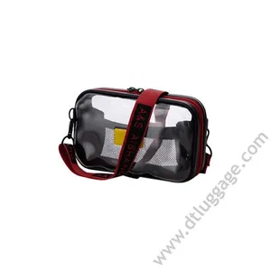 Transparent Multifunction Mini Storage Bag ABS Hard Shell Cosmetic Case thumbnail-1