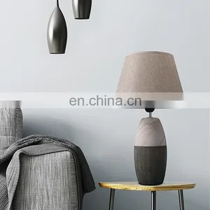 Nordic Living Room Decoration Brown Table Lamp Wholesale Cheap Exquisite Ceramic Bedside Lamp thumbnail-3