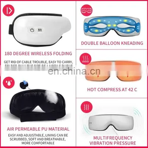Electric Vibrating Bluetooth Massage For Eye Heated Portable Wireless Sonic Eye Massager thumbnail-4