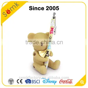 Hot Sale Animal Design Bear Shape Custom Plastic Pen & Pen Holder Quality Choice thumbnail-2