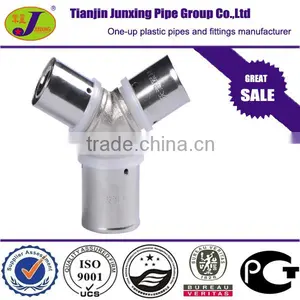 PEX AL PEX Pipe Fittings/ Press Fittings Y Type Tee thumbnail-1